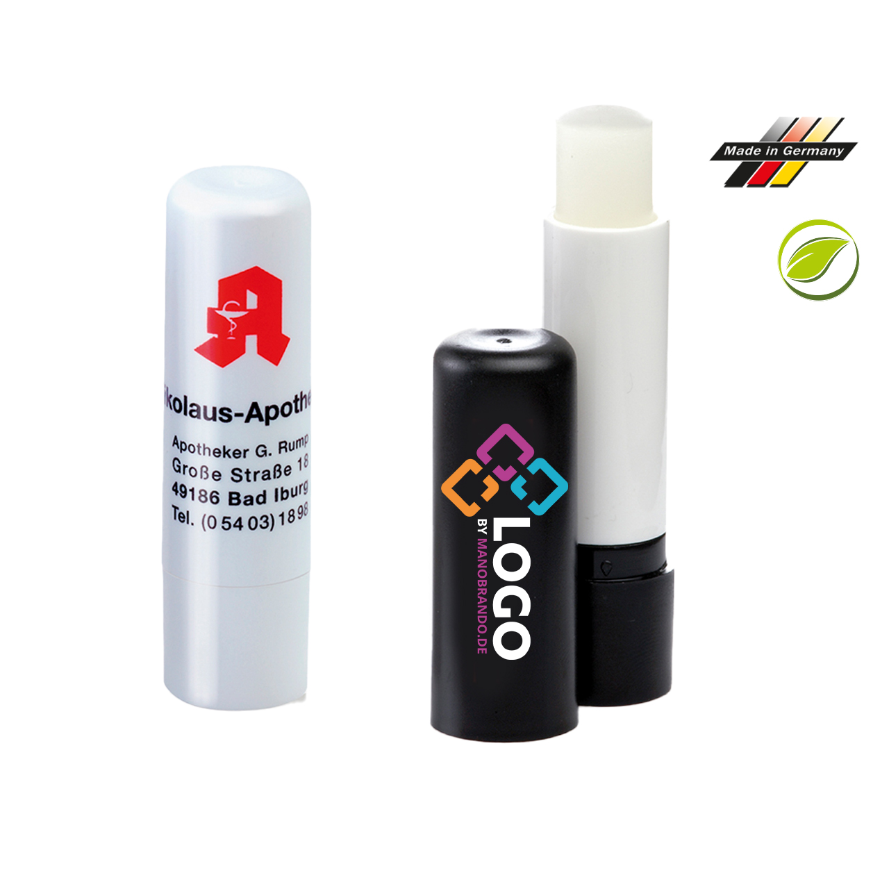 Eco Lippenpflege mit Logo 