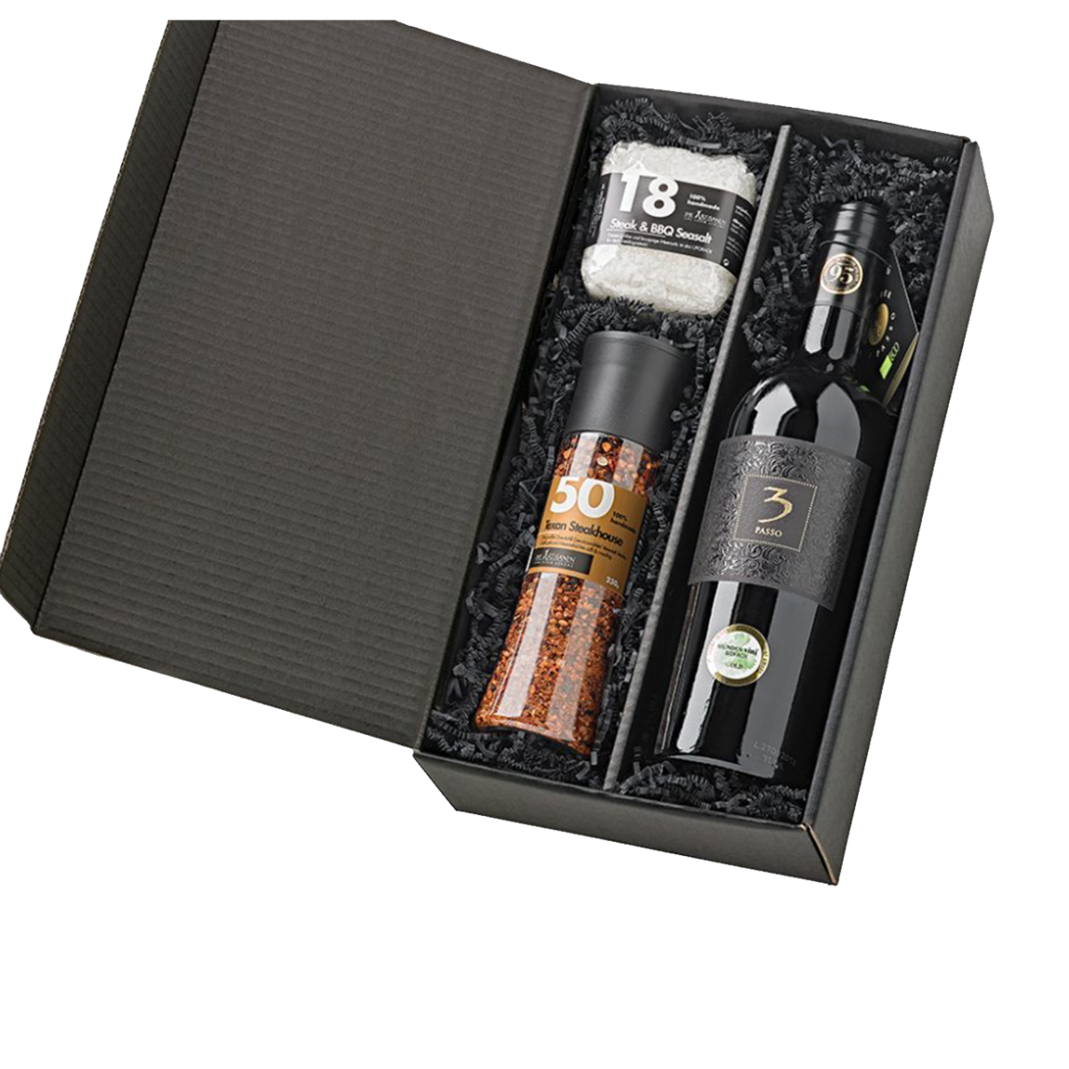 Grill Geschenke Set • Geschenkkorb Grillen • Grillfreund ManoBrando