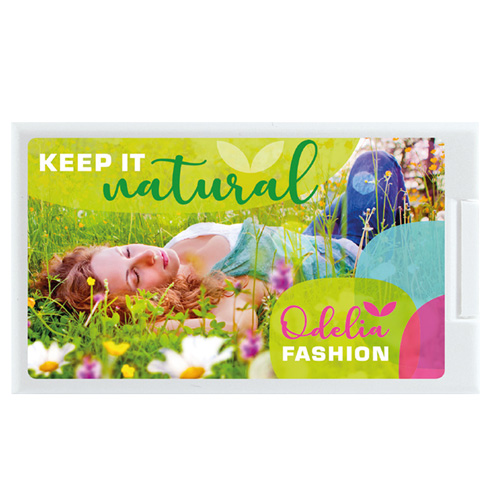 Pfefferminz Cool Card mit Logo - kompostierbar