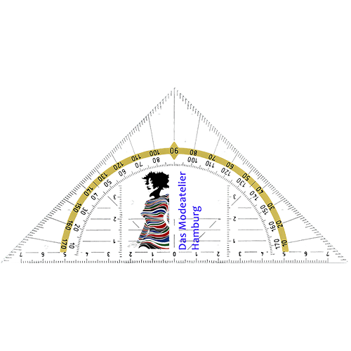 Flexibles Geodreieck bedrucken