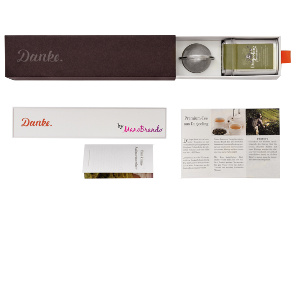 Dankebox Premium-Tee Darjeeling Werbeartikel