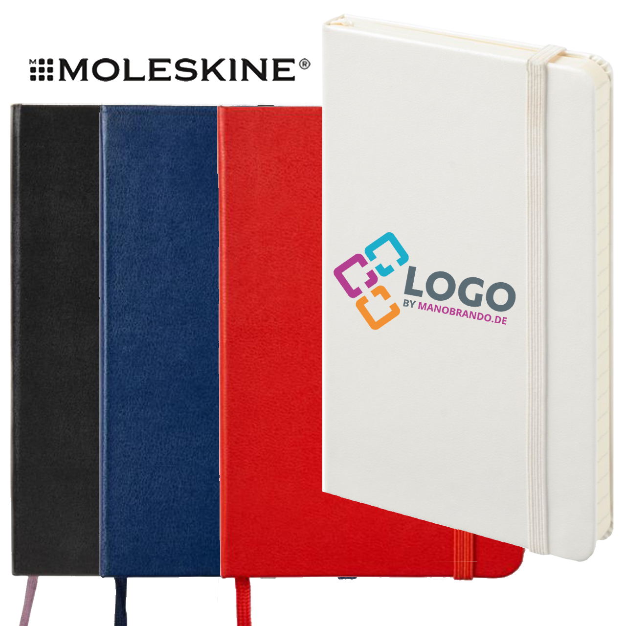 Hardcover Moleskine Notizbuch bedrucken als Werbeartikel ManoBrando