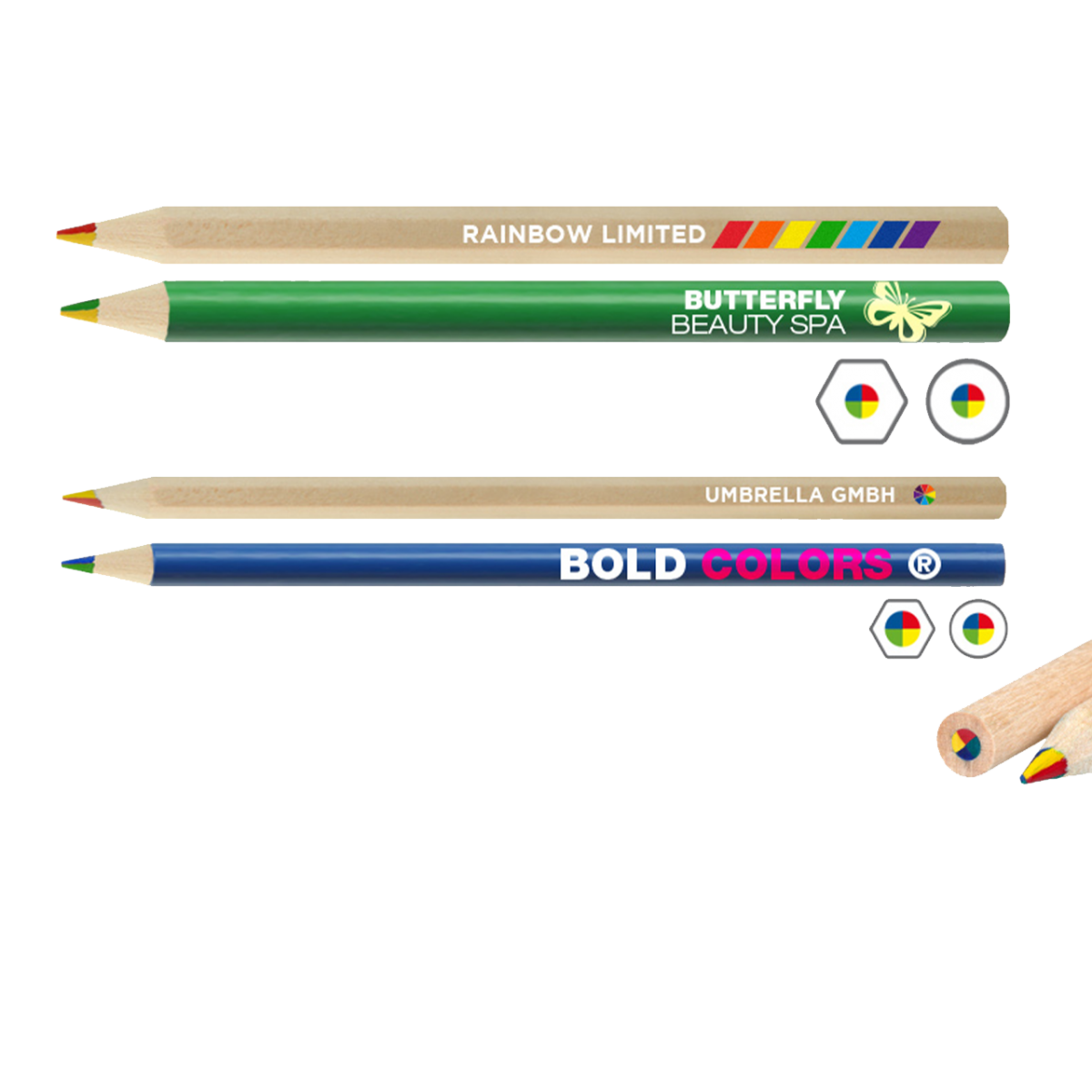 FUNOMOCYA 12 Regenbogenstifte - Kurze Ergonomische Buntstifte Für Kinder