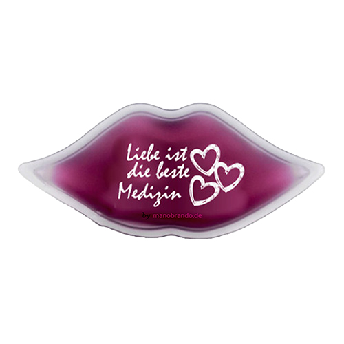 Kühlkissen Mund/Lippe mit Logo