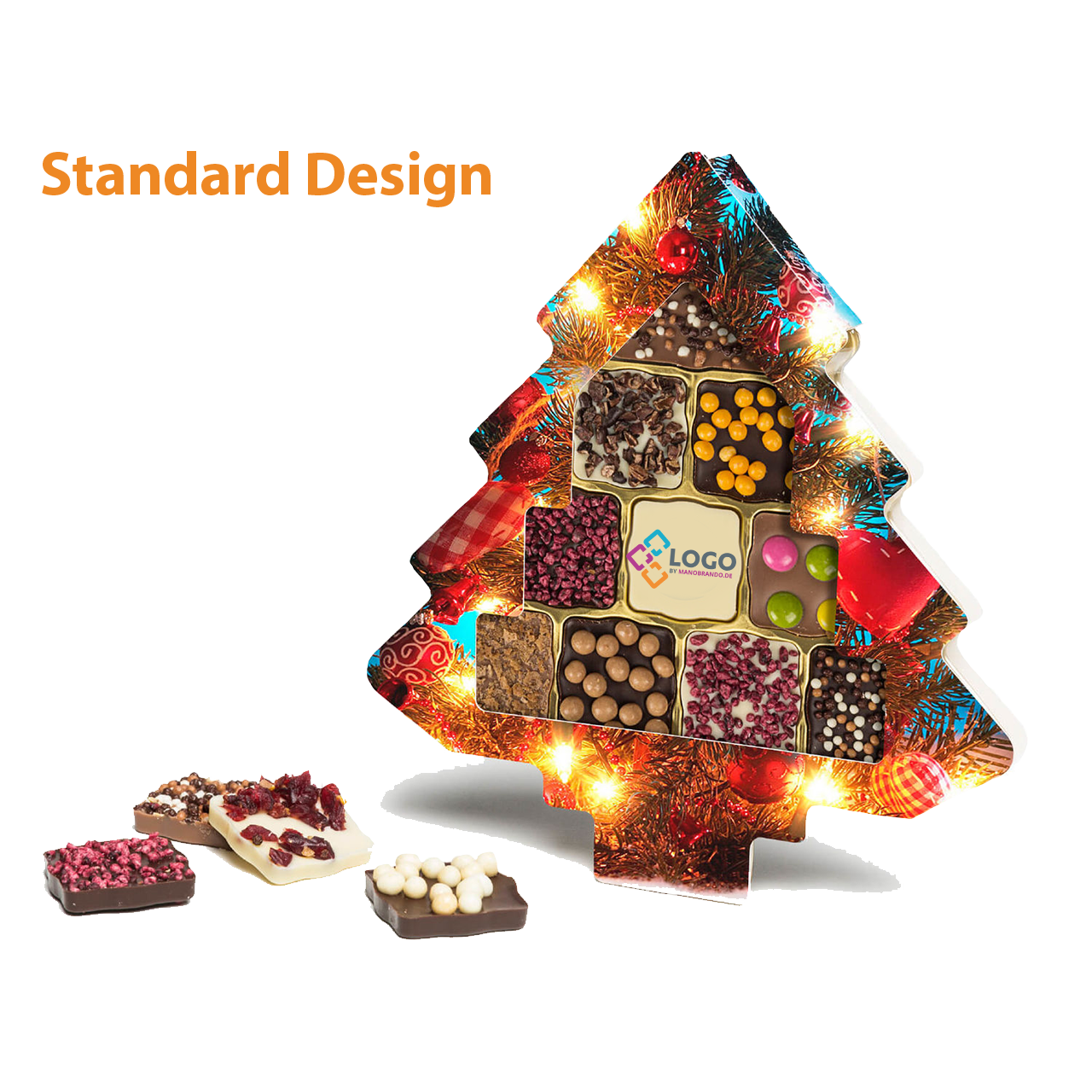 Weihnachtliche Süßigkeiten bedrucken lassen Weihnachtliche Süßigkeiten