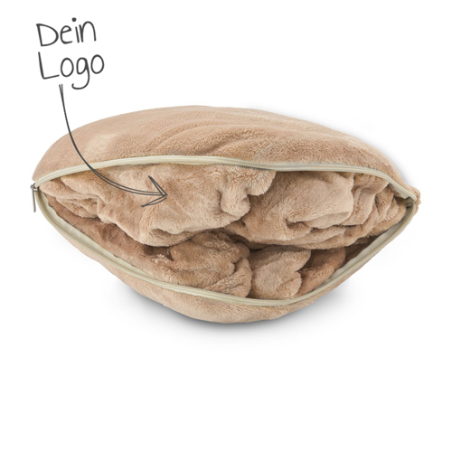 Verwandlungskissen besticken | Werbegeschenk Verwandlungskissen besticken
