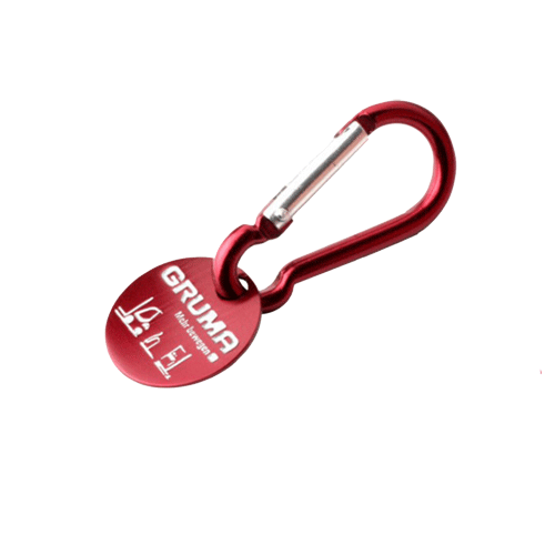 Einkaufswagenchips Alu farbig mit Logo Werbemittel