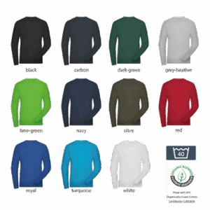 Langarmshirt Bio Workwear bedrucken Werbemittel