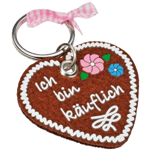 Filz Schlüsselanhänger in eigener individueller Form