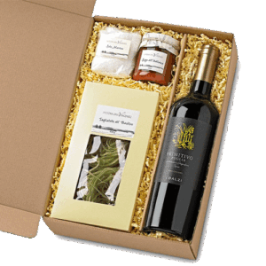 italienisches Präsenteset mit Wein Elegante
