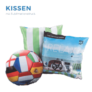 Kissen mit Logo bedrucken Werbemittel