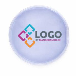 Kühlkissen/Kühlpad rund mit Logo Druck | Werbeartikel ManoBrando