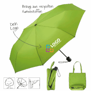 Regenschirm Fare Ökobrella Shopping bedrucken Werbemittel