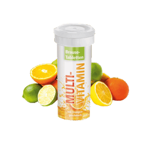 Multivitamin Brausetabletten bedruckt als Werbeartikel