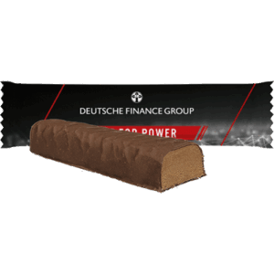 Protein-Riegel Werbemittel mit Logo