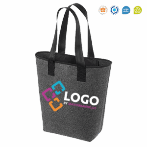Filztasche Shopper recycling mit Logo bedrucken
