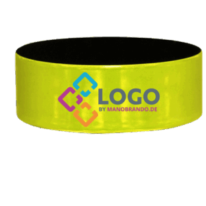 Reflektierende Armbänder mit Logo bedrucken Schnapparmband Reflektorband Werbemittel