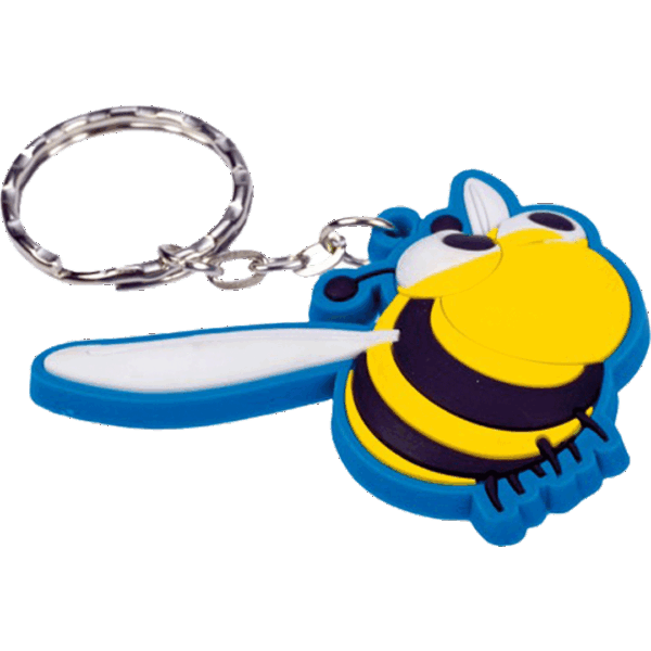 Schlüsselanhänger 3D-Front Biene Maskottchen