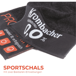 Sportschal Sporttuch mit Logo Werbemittel
