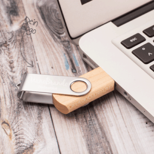 USB Stick Holz bedrucken Werbemittel