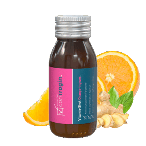 Vitaminshot Orange-Ingwer Werbemittel mit Logo bedrucken