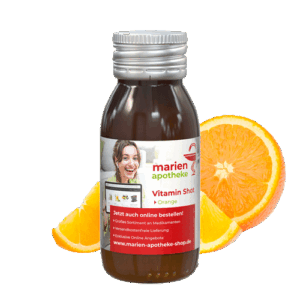 Vitamin Shot Orange Werbemittel