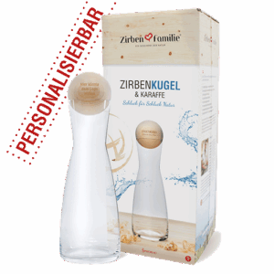 Zirbenkugel Set mit Logo Werbemittel