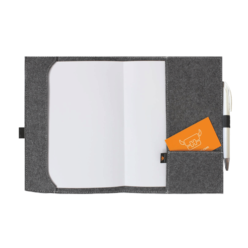 Filzhülle für A5 Notizbuch mit Logo bedrucken / Economy