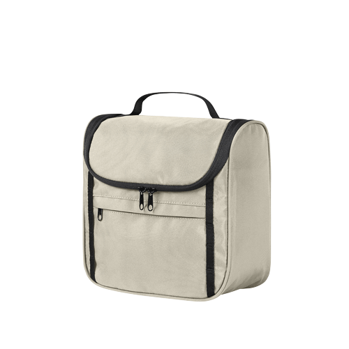 Flex Kulturtasche beige / Werbeartikel Halfar