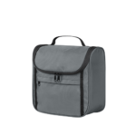 Flex Kulturtasche Halfar grau mit Logo bedrucken