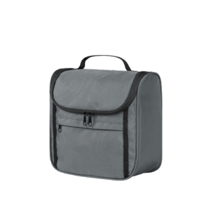 Flex Kulturtasche Halfar grau mit Logo bedrucken