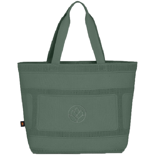 Mono Shopper mit Logo bedrucken / Halfar grün