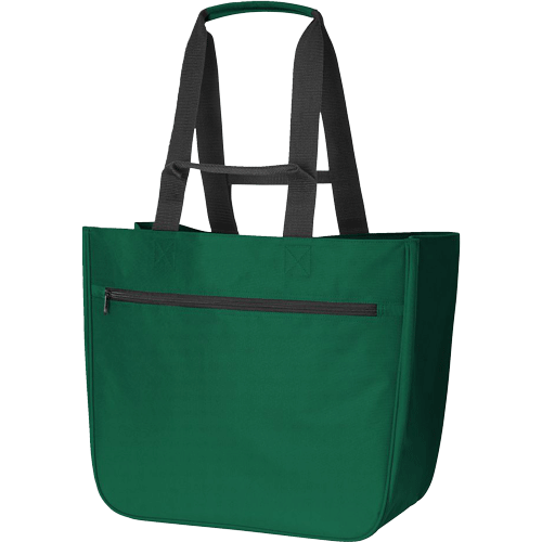 Softbasket Shopper XXL-Halfar mit Logo bedrucken als Werbeartikel/ dunkelgrün