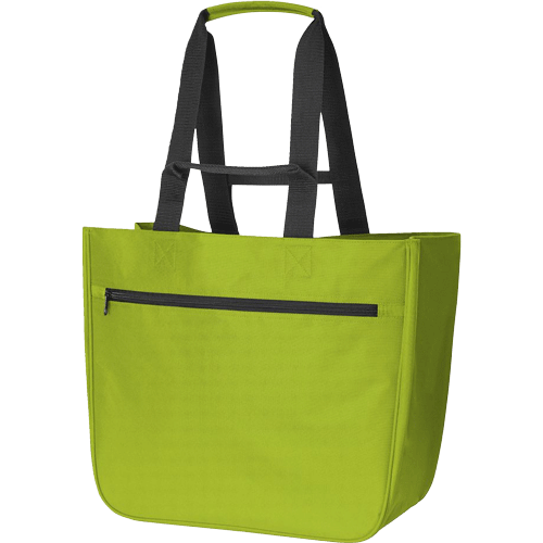 Softbasket Shopper XXL-Halfar mit Logo bedrucken als Werbeartikel/ hellgrün