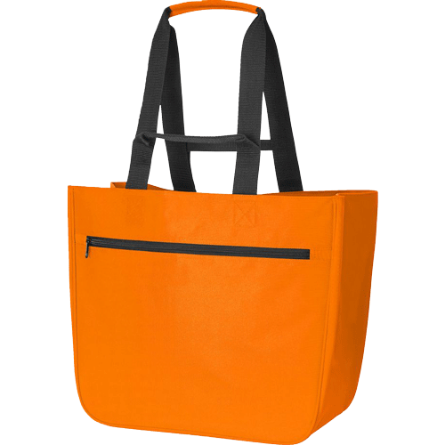 Softbasket Shopper XXL-Halfar mit Logo bedrucken als Werbeartikel/ orange