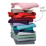 Werbedecken mit Logo- Webung | recycelte Baumwolle