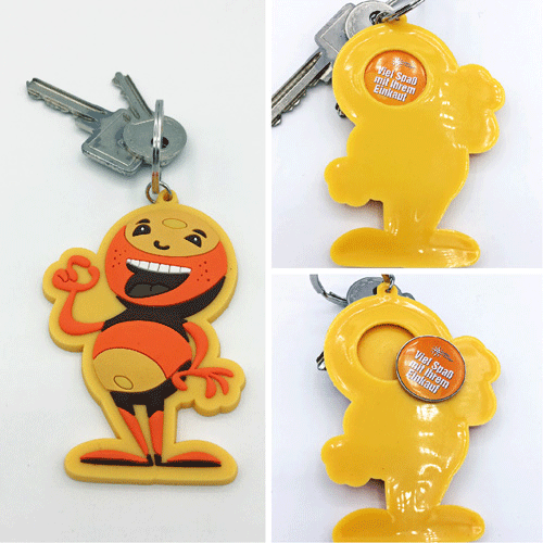 Weichgummi Schlüsselanhänger 3D Front