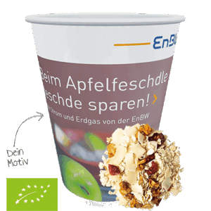 Werbemittel Snack Bio Porridge Kokos