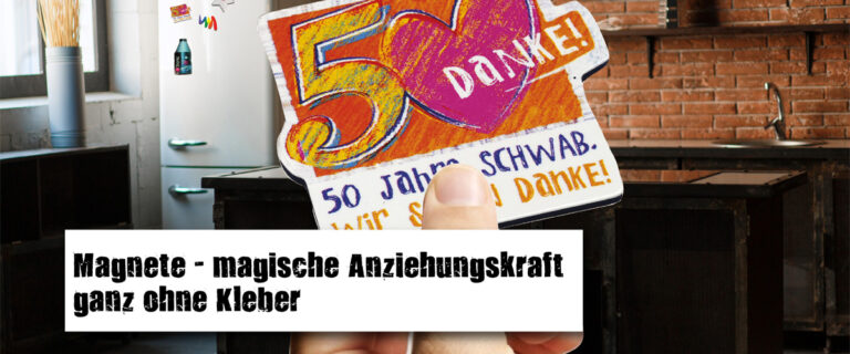 Werbemagnete bedrucken Logo Werbeartikel Kühlschrankmagnete