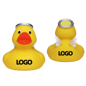 Quietscheente, Badeente mit Logo bedrucken | Werbegeschenk