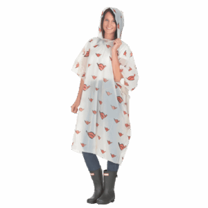 Bio Regenponcho mit Logo Streudruck | Werbeartikel