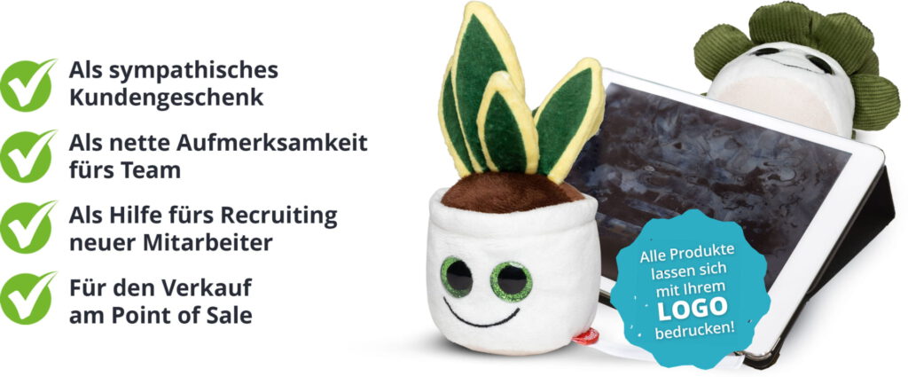 Displayreiniger MiniFeet Schmoozies mit Logo bedrucken als Werbemittel