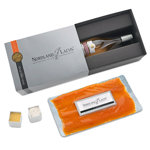 Lachsgeschenk/Lachspräsente Rose Elegante 150 g