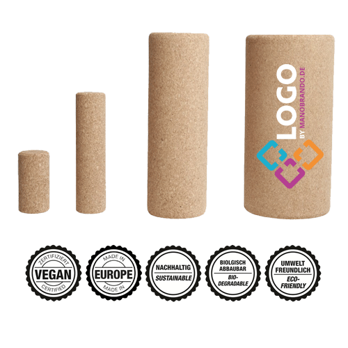 Kork Fazienrolle bedrucken mit Logo | Werbeartikel