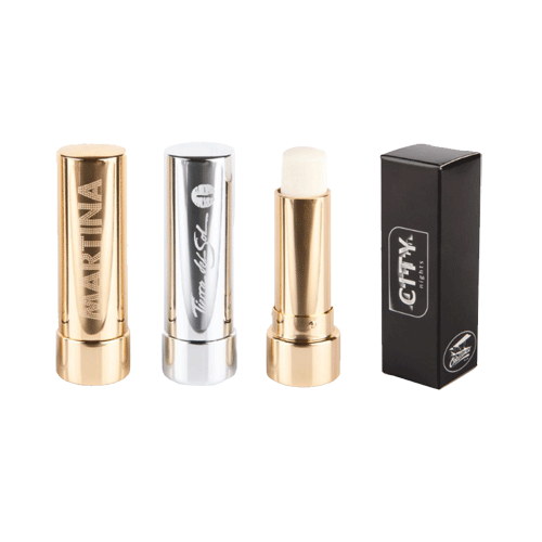 Lipcare Lippenpflegestifte silber / gold Deluxe Werbegeschenk