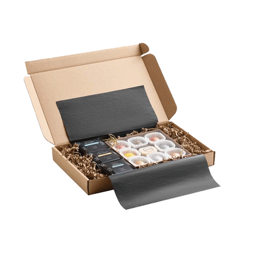 Logo Pralinenschachtel mit Zen Tee | Werbegeschenk