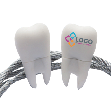 USB Stick Zahn mit Logo bedruckt | Werbeartikel
