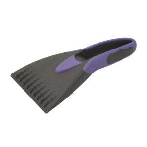 Eiskratzer "Design" schwarz/lila mit Logo Druck / Werbeartikel