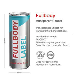 Energy Drink Dose transparent Fullbody