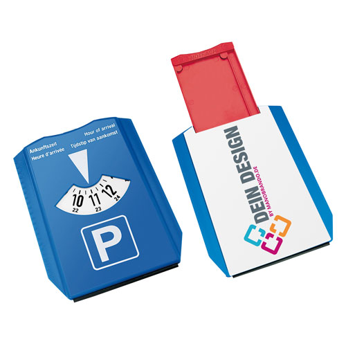 Parkscheibe mit Notfach | Werbeartikel
